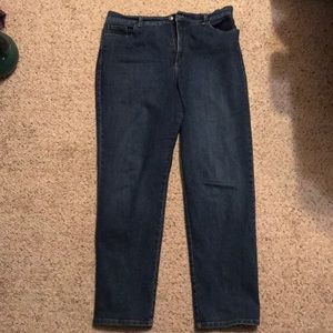 Gloria Vanderbilt Amanda Jeans dark blue 16 EUC
